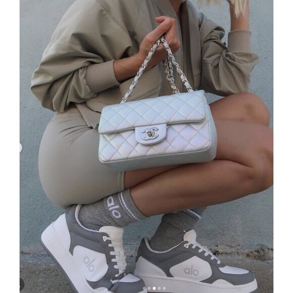 ALO YOGA Recovery Mode Sneaker in Grey/White Size US 7.5 - Picture 9 of 10